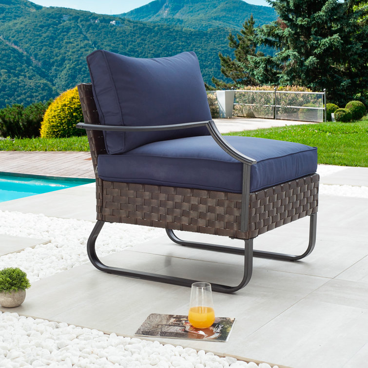Andover Mills™ Heiman Patio Chair with Cushions Wayfair